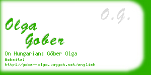 olga gober business card